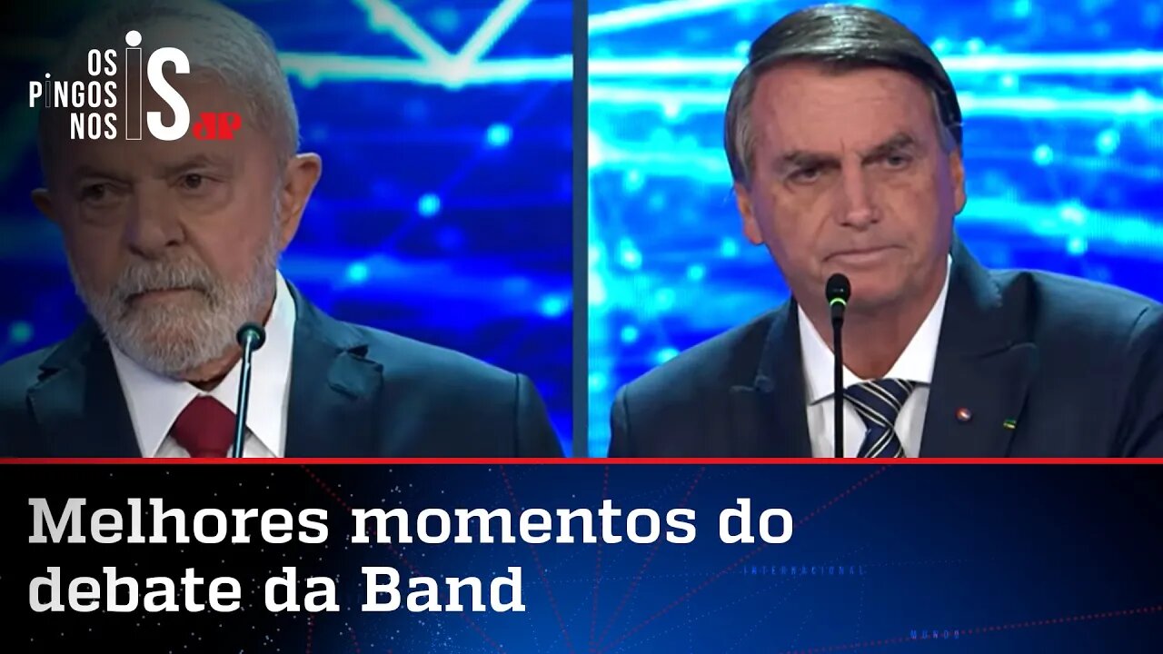 Frente a frente, Bolsonaro chama Lula de ex-presidiário; veja o resumo do debate da Band