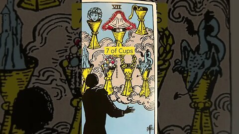 7 of Cups #shorts #learntarot