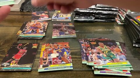 Shaq hunting 1992-93 Fleer Ultra Basketball series 2 box break Happy Bday J!