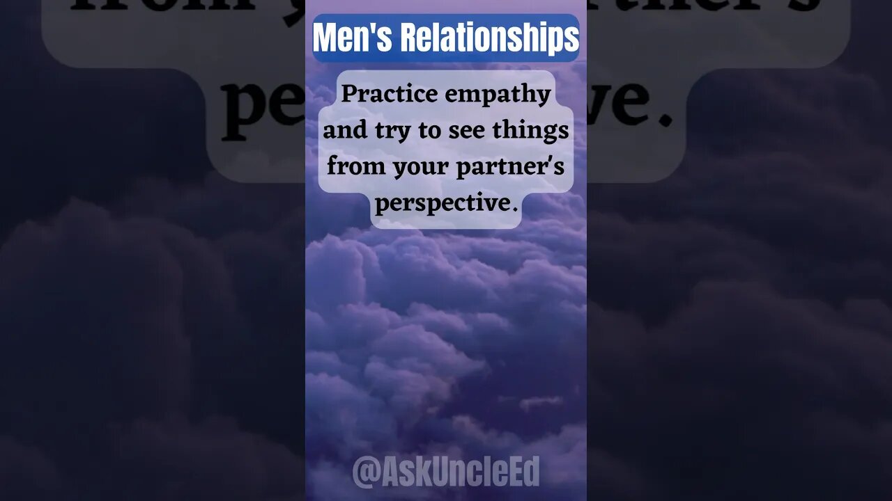 Men's Relationships : Empathy