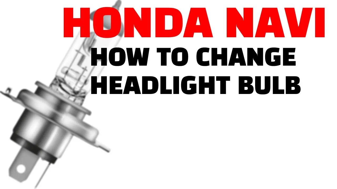 Honda Navi LED Headlight Install - how to change the bulb