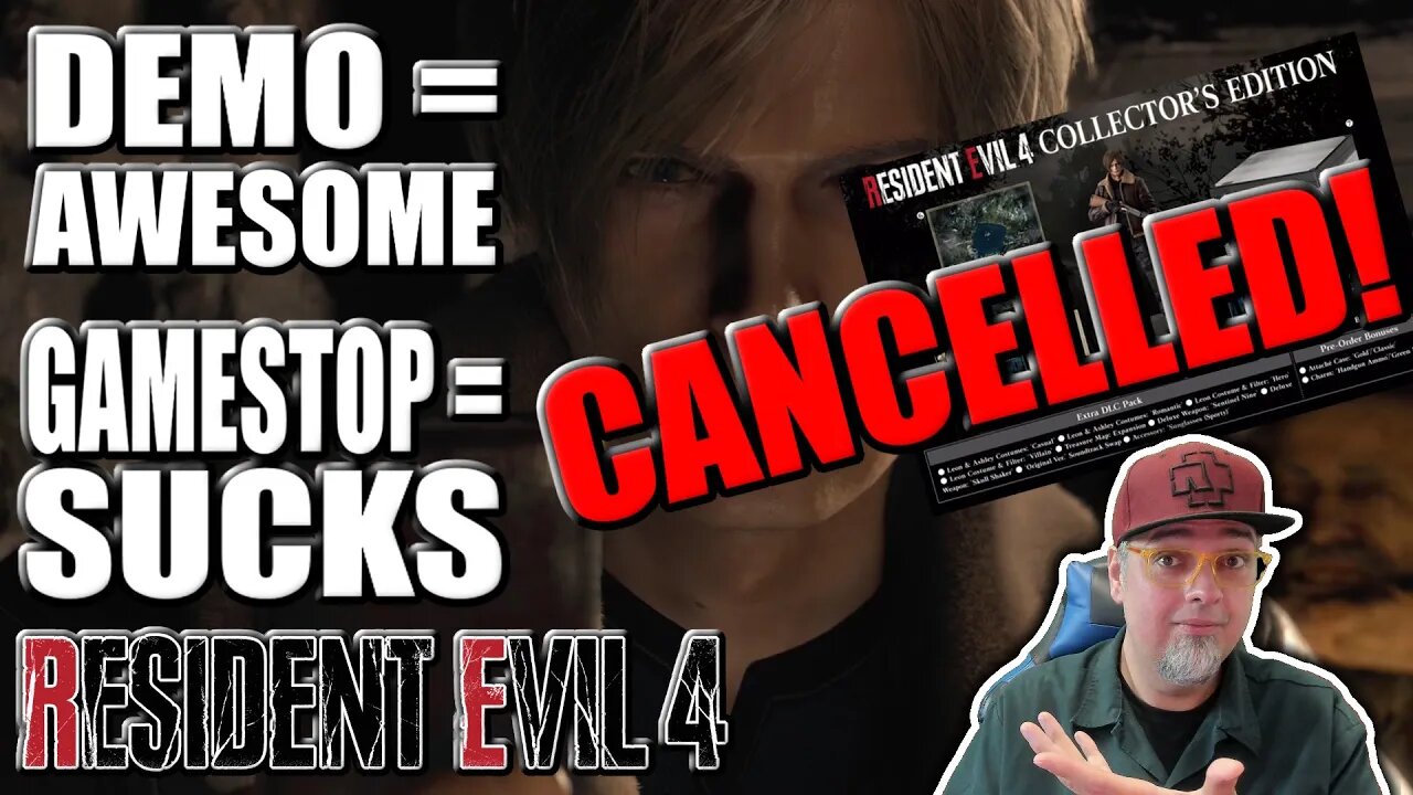 Resident Evil 4 Remake Collector's Edition CANCELLED! GameStop LAME EXCUSES! Chainsaw Demo Is GREAT!