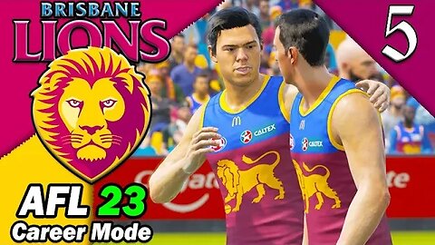 AFL 23 MID SEASON DRAFT! AFL 23 Brisbane Lions Management Career Gameplay #5