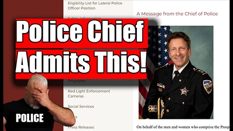 Police Chief admits "You do NOT have the Right to Remain Silent!"