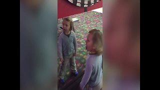 Little Boy Checks himself in the Mirror
