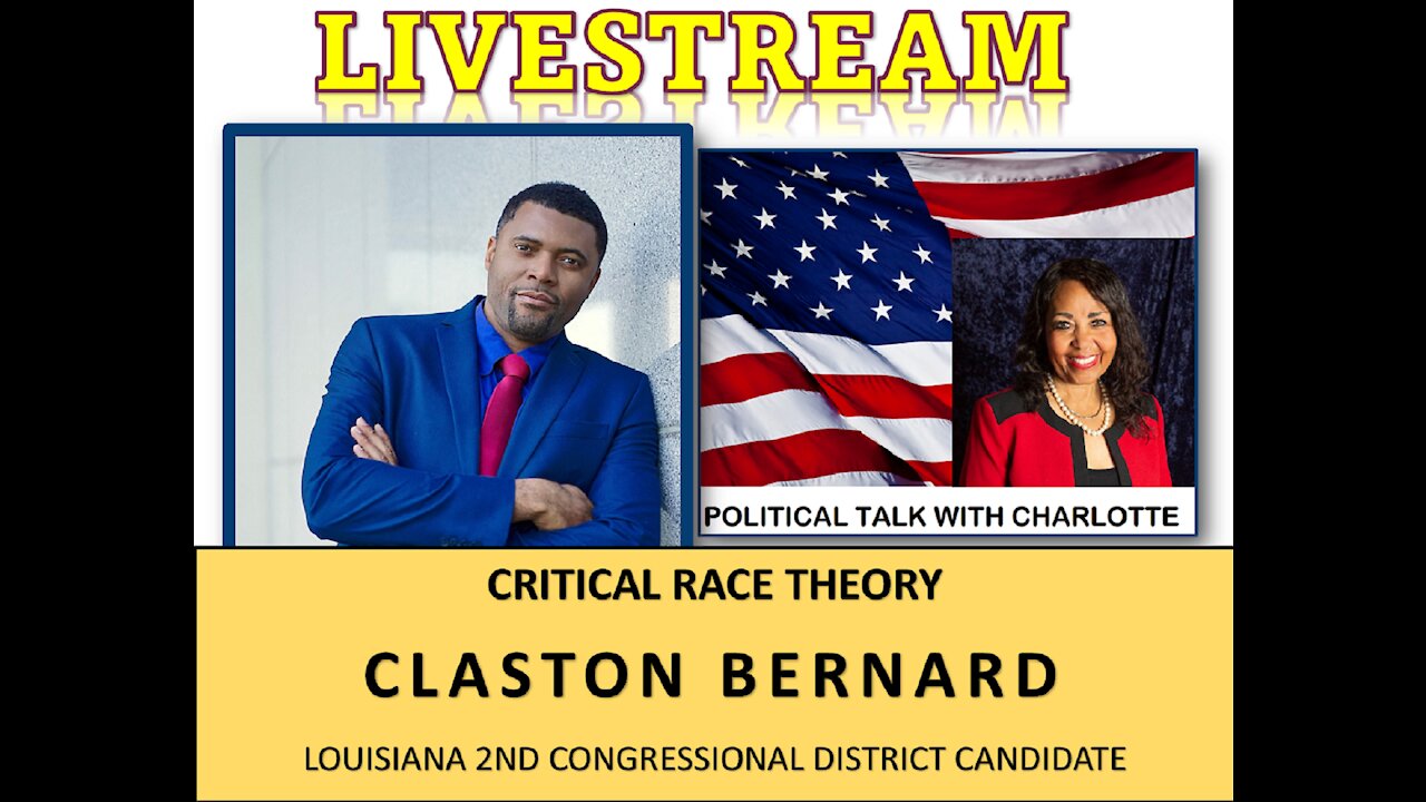 POLITICAL TALK WITH CHARLOTTE SHOW WITH ALPHA-AMERICAN CLASTON BERNARD.