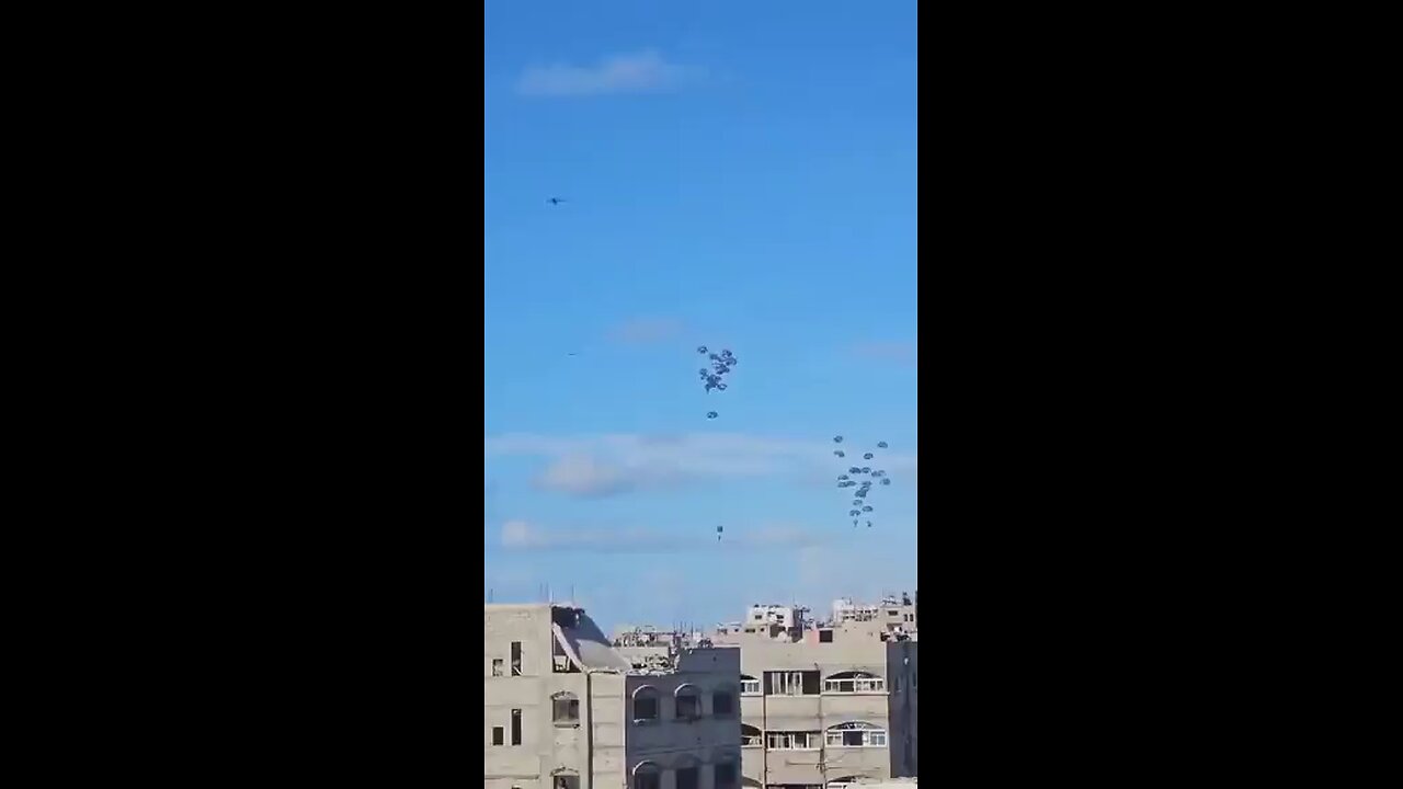 air drop on Gaza