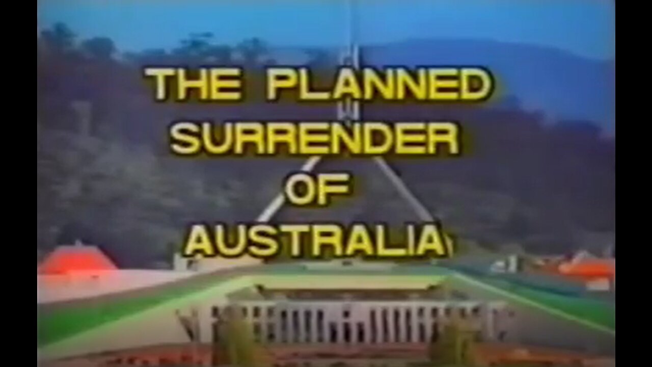 The Planned Surrender of Australia