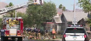 2-alarm house fire near Eastern and Stewart