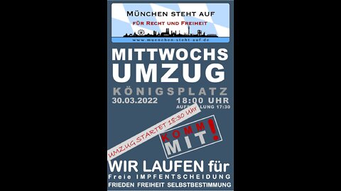 München 30.03.22 Mittwochsumzug