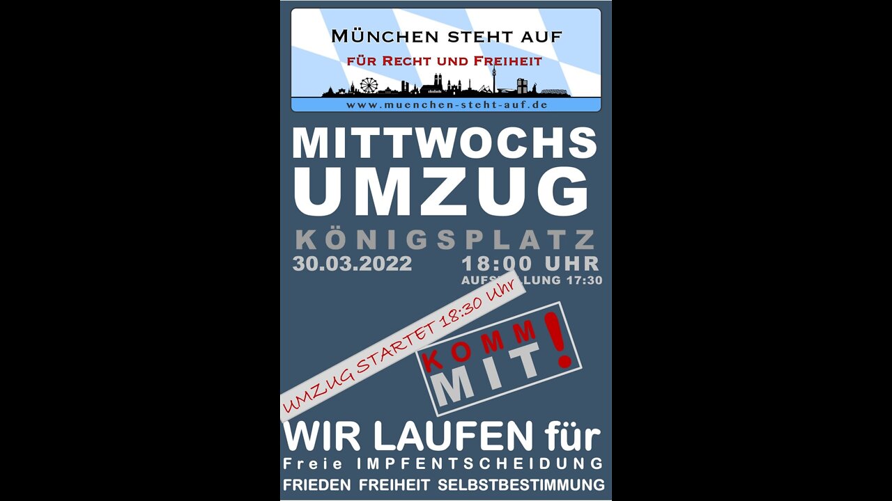 München 30.03.22 Mittwochsumzug