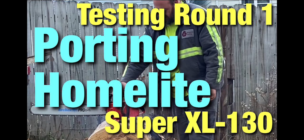 Porting Homelite Super XL-130 Chainsaw! Testing Round 1!