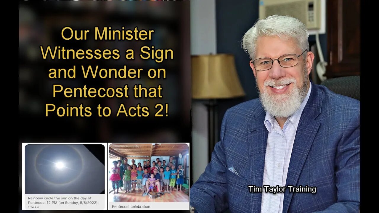 Our Minister & Orphans Witnessed a Sign in the Heavens on Pentecost that Points to Acts 2!