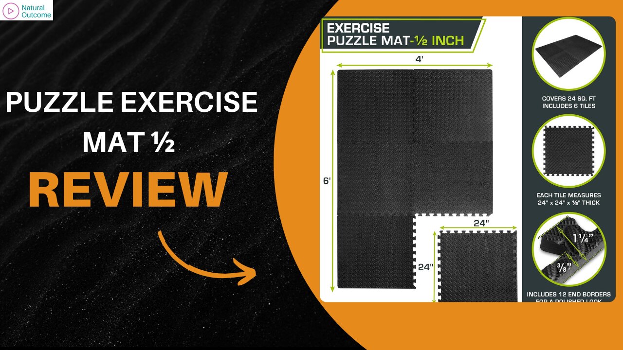 Puzzle Exercise Mat ½ in, EVA Interlocking Foam Floor Tiles