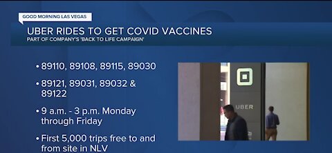 Uber joins ‘Back to Life’ COVID-19 vaccine awareness campaign to help Clark County residents