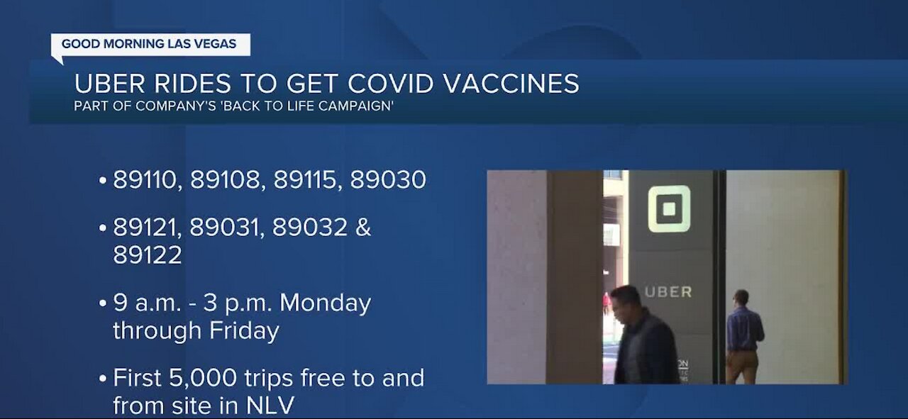 Uber joins ‘Back to Life’ COVID-19 vaccine awareness campaign to help Clark County residents