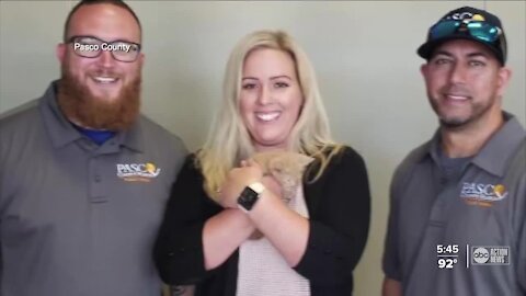 Pasco County heroes save woman and kitten on the same day