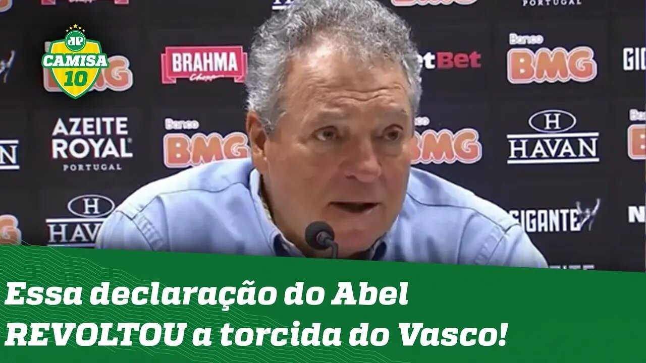 FOI LINDO? Abel Braga REVOLTA torcida do Vasco após derrota pro Flamengo!