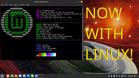 Linux with a Twist (thinkpad twist LMDE)