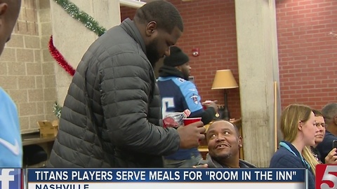 Titans Help Out At Room In The Inn