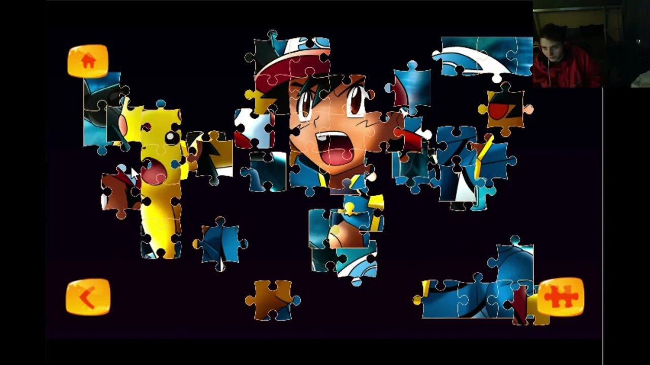 Pokemon Jigsaw Puzzle Game Gameplay With Live Commentary