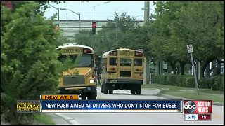 new push aimed at drivers who don't stop for buses