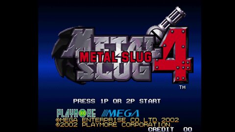 Metal Slug 4 Arcade Game, Mega Playmore 2002, playthrough