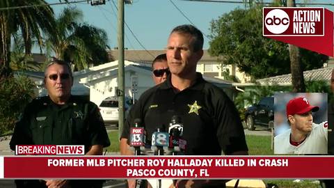 News Conference: Former Major League baseball player Roy Halladay killed in small plane crash, officials say