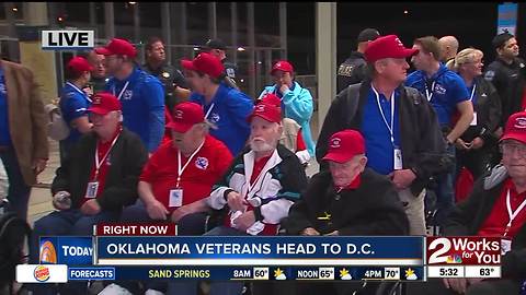 Oklahoma Warrior Honor Flight Tulsa Airport Departure