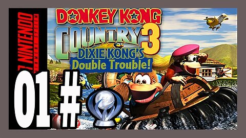 Platinando: Donkey Kong Country 3 PARTE 1 Inicio do Game