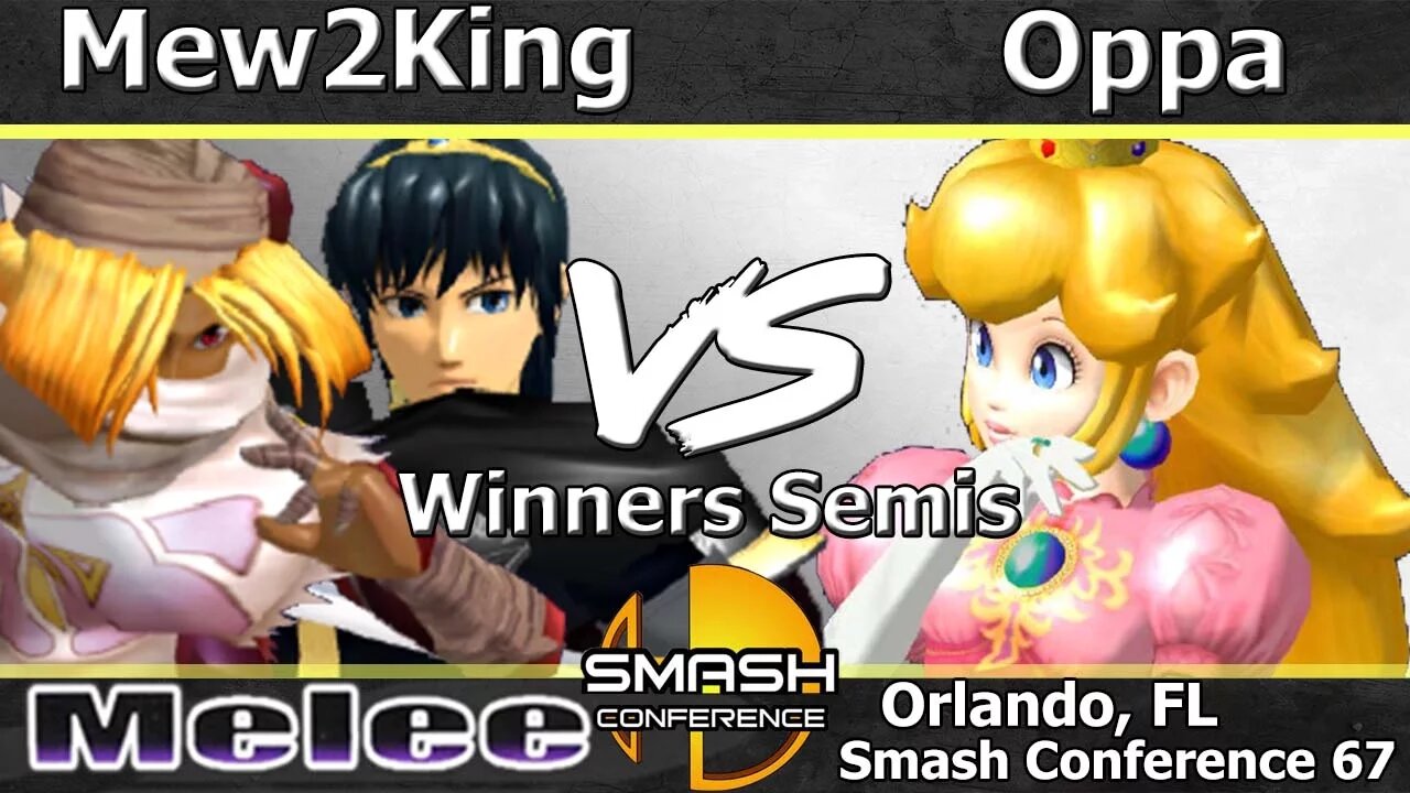 FOX MVG|Mew2King (Sheik & Marth) vs. Oppa (Peach) - Melee Winners Semis - SC:67