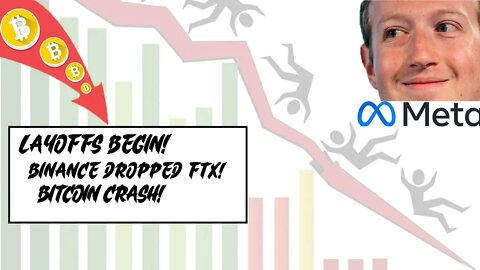 Meta LAYOFFS BEGUN, BITCOIN Plunging & Binance dropped FTX! - FORTNITE NO BUILD