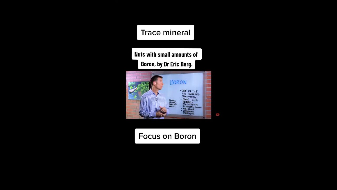 Boron trace mineral