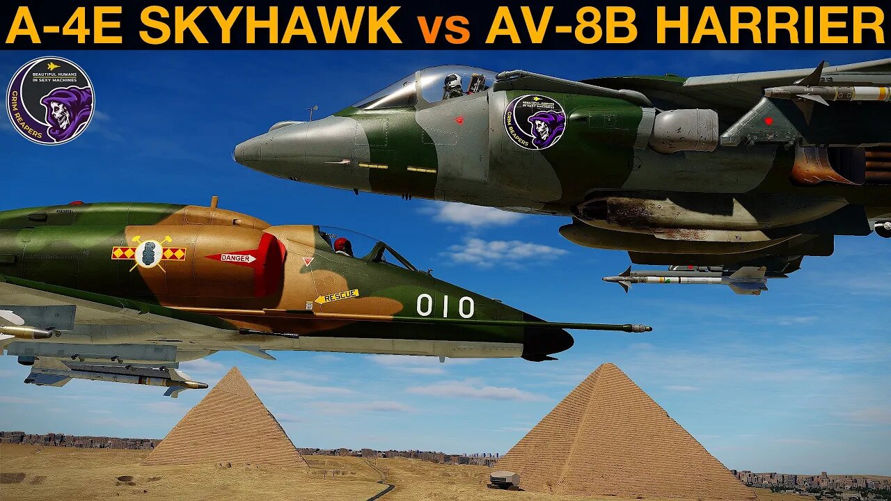 A-4E Skyhawk vs AV-8B Harrier II: Dogfight | DCS