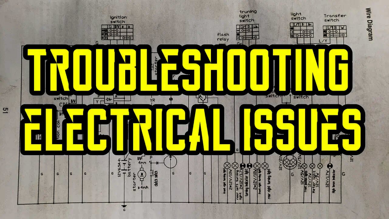 [E63] FIX Brake lights, blinkers, headlight Troubleshooting, testing, repair. Hawk 250 motorcycle