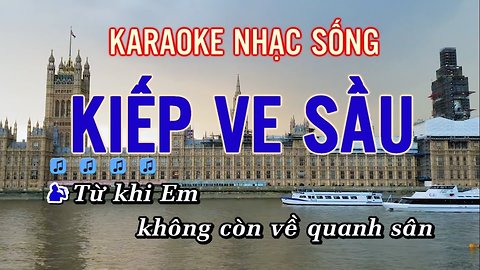 Kiếp Ve Sầu Karaoke Beat Chuẩn - Nhạc Sống ( Tone Nam ) Karaoke Andy 2019