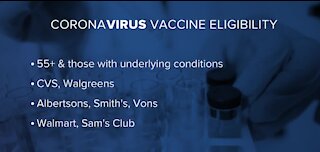 COVID-19 vaccine open to 55+ with underlying conditions in Nevada