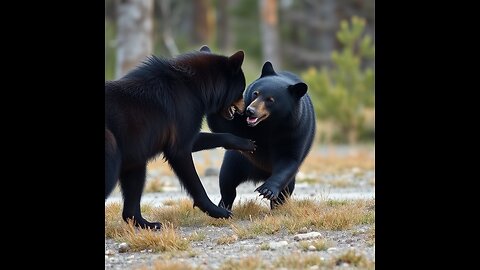 Wolf quest AE (Ep14s1) Fuckin Big Black bear almost took Fluffy!