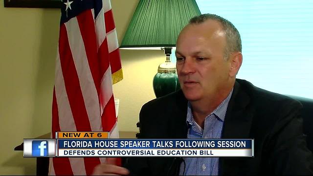 FL House Speaker talks following session
