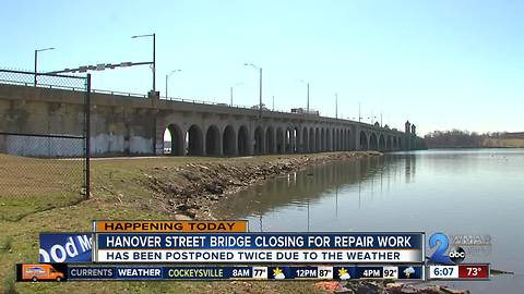 Hanover Street bridge repaving planned for weekend, Aug. 17 thru Aug. 20