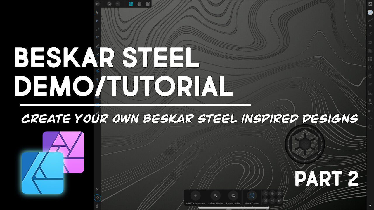 Beskar Steel Demo - Affinity Designer - Part 2