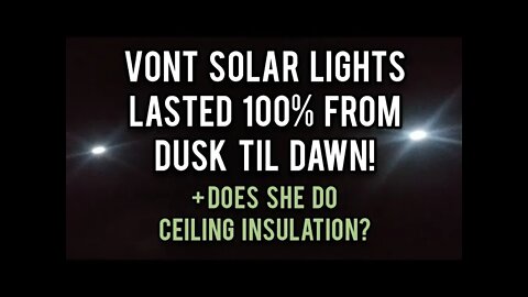 These Solar Lights Rock! | Insulation? - Ann's Tiny Life