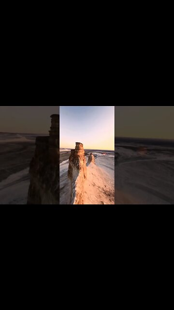 Completely alien landscapes in the west of Kazakhstan - the Boszhira tract