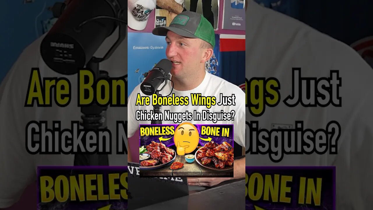 What Are Boneless Wings?! We debate! #shorts #chicken #food #wings #debate