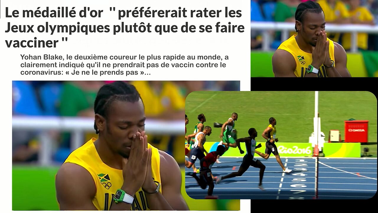 Message vidéo du médaillé d'or Yohan Blake - homme de Dieu - qui ne se fera pas vacciner