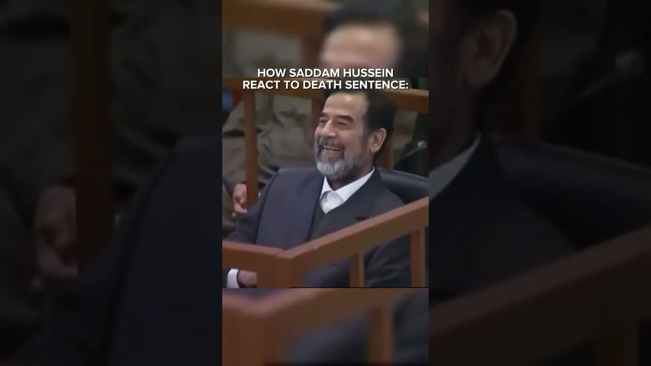 Saddam Hussein Be like I.D.G.A.F #death #iraq