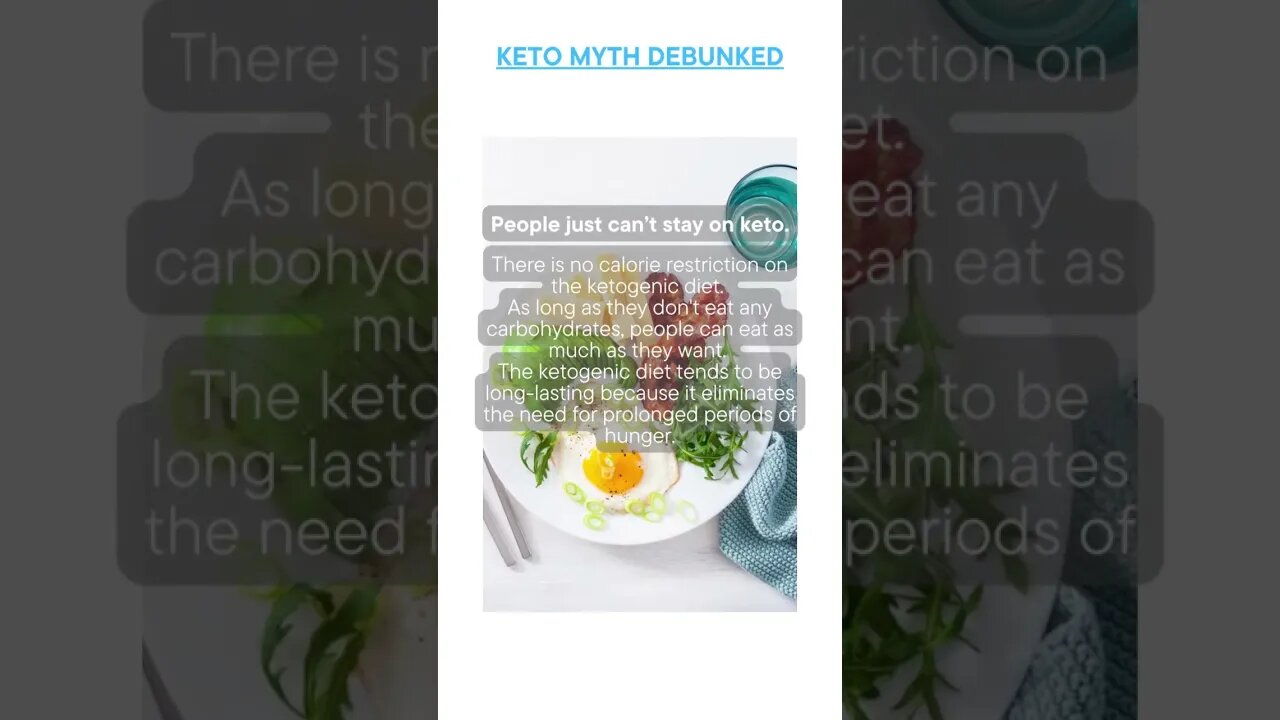 Busted Keto Myth of the Day - People just can’t stay on keto.