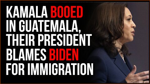 Kamala Harris Is Heckled In Guatemala, Their President BLAMES BIDEN For Their Immigration Troubles