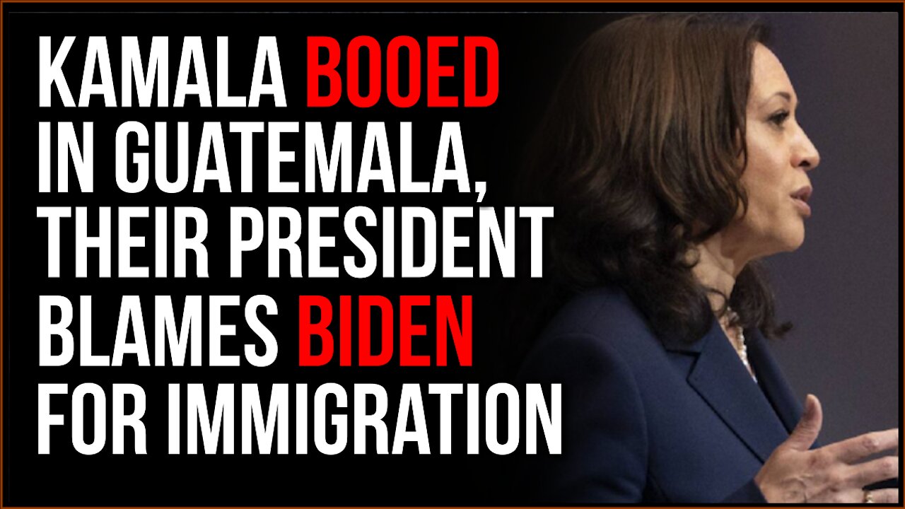 Kamala Harris Is Heckled In Guatemala, Their President BLAMES BIDEN For Their Immigration Troubles