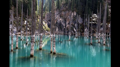 Trip to lake Kaindy, Kazakhstan